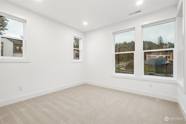 view of carpeted empty room