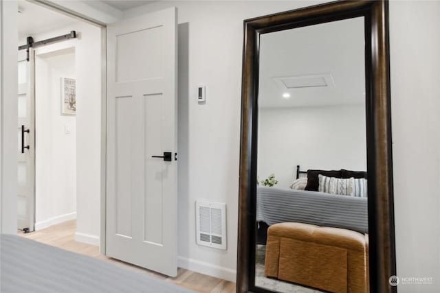 interior space featuring light hardwood / wood-style flooring