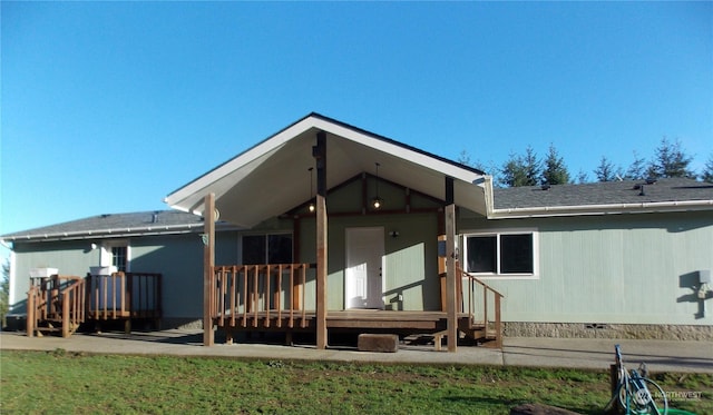 view of rear view of property