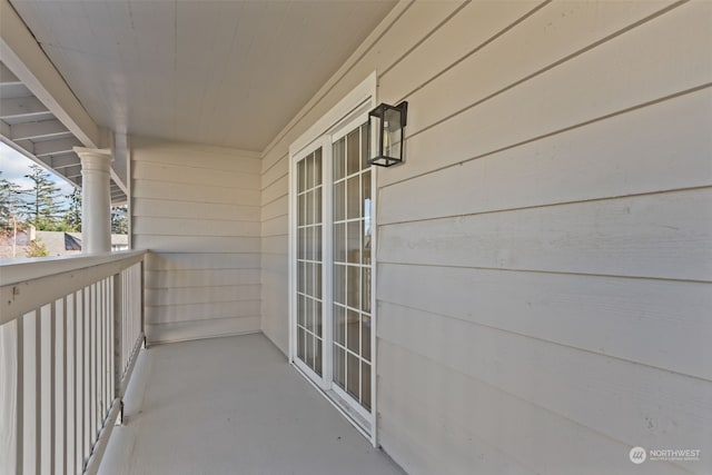 view of balcony