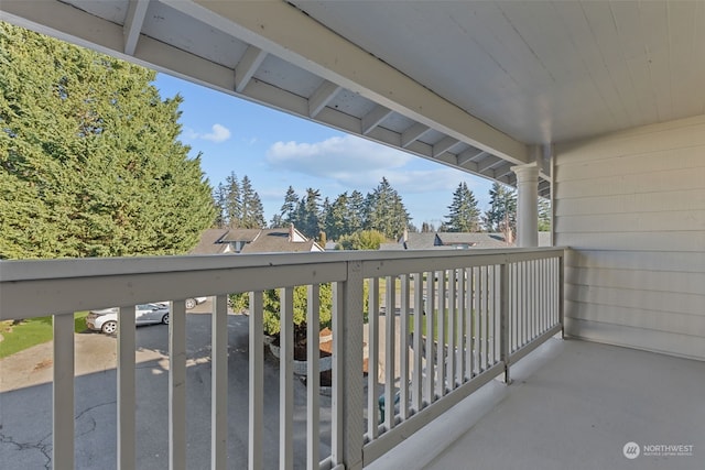 view of balcony