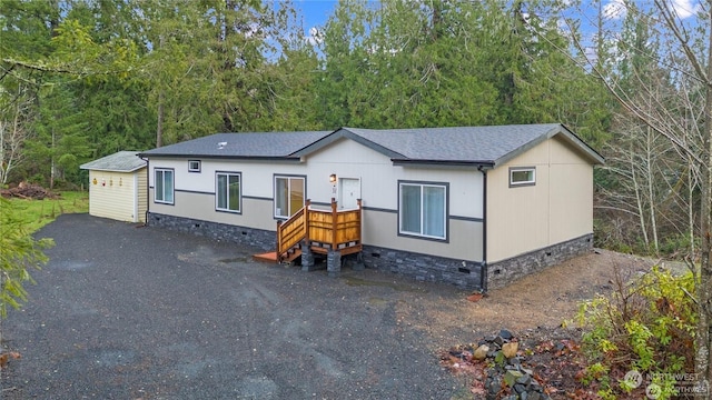 view of manufactured / mobile home