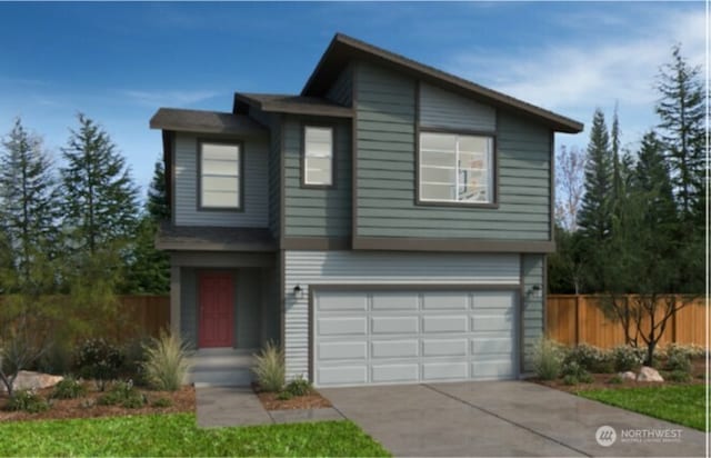 10412 6th Pl SE Unit 23, Lake Stevens, WA 98258 - contemporary home with an attached garage and concrete driveway