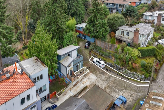 birds eye view of property