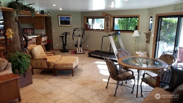 dining area with a healthy amount of sunlight