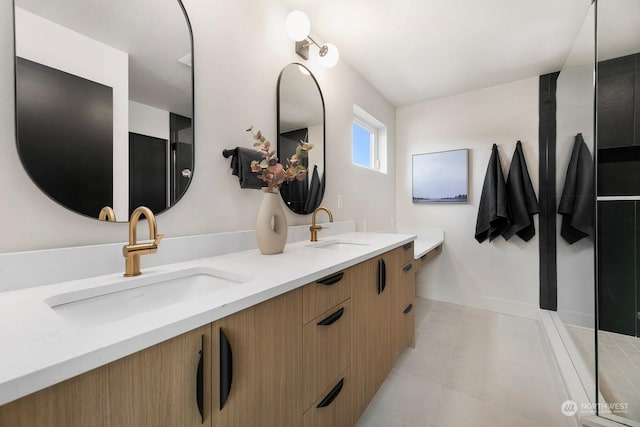 bathroom with vanity