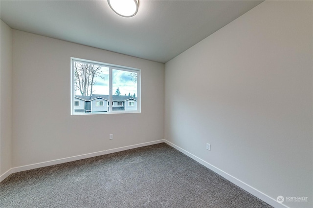 view of carpeted empty room