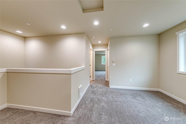 view of carpeted empty room