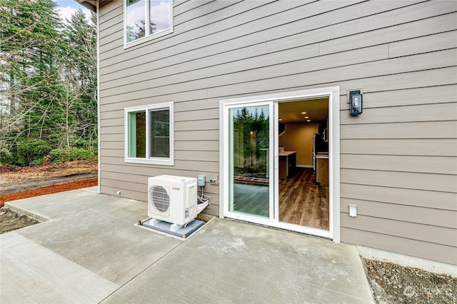 view of patio / terrace with ac unit