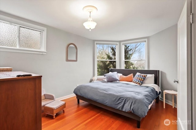 bedroom featuring hardwood / wood-style flooring