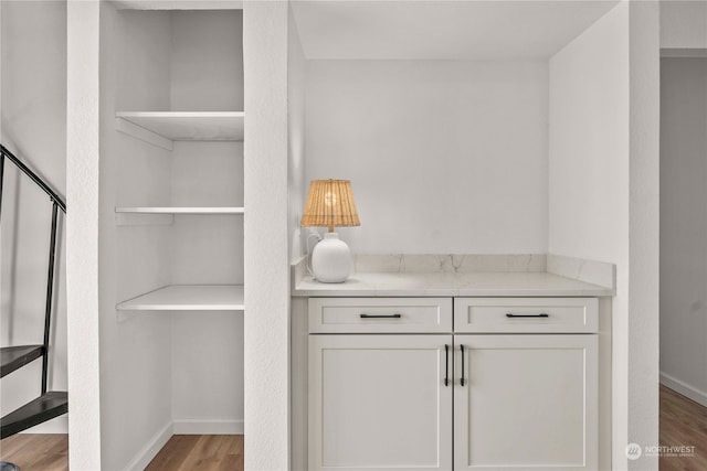 interior space featuring hardwood / wood-style floors