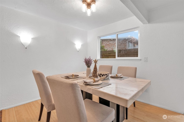 dining area featuring light hardwood / wood-style floors