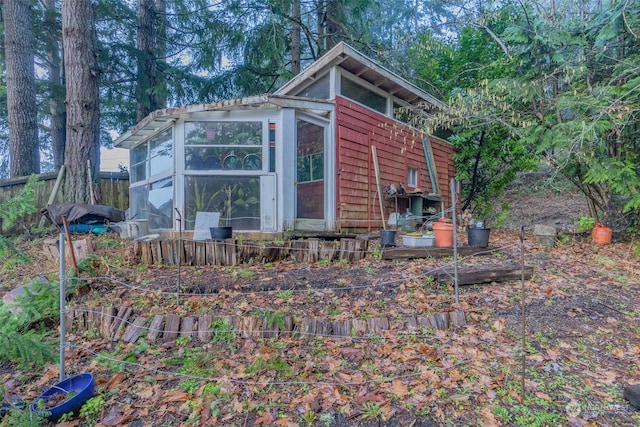 view of outbuilding