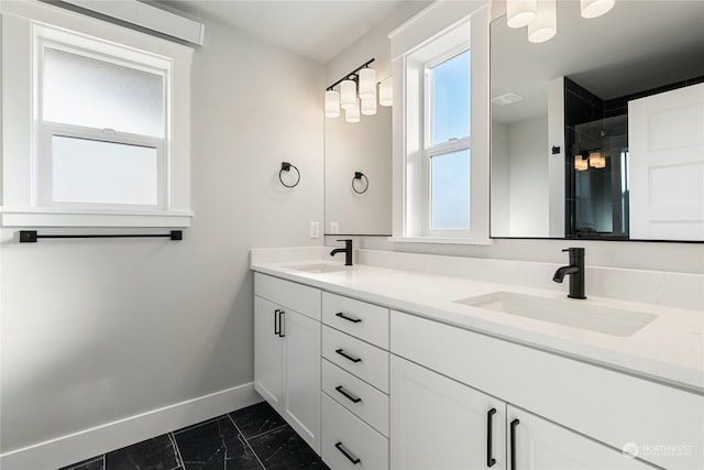 bathroom with vanity