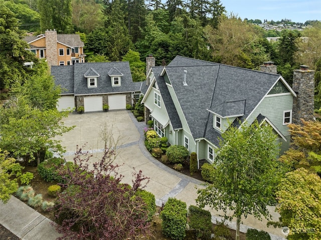 birds eye view of property