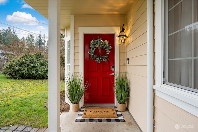 view of entrance to property