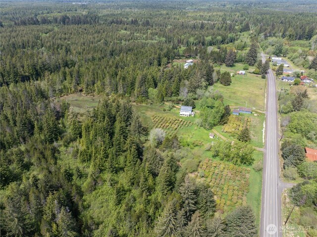 2225 Ocean Beach Rd, Copalis Crossing, WA 98536 - aerial view of property and surrounding area with a forest