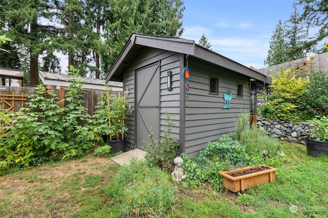 view of outbuilding