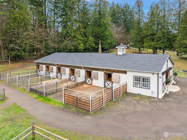 view of stable