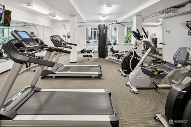 view of exercise room