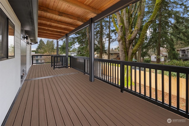 view of wooden terrace