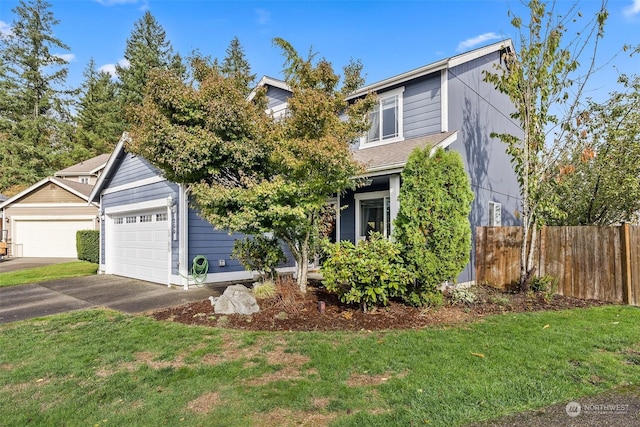 view of front of house with a front yard