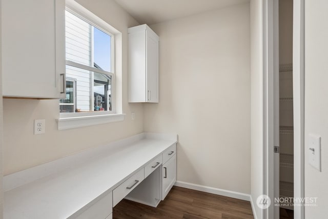 bathroom featuring wood-type flooring and vanity