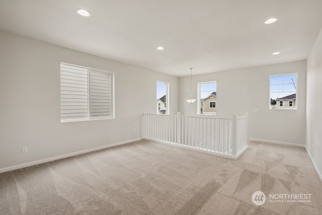 view of carpeted empty room