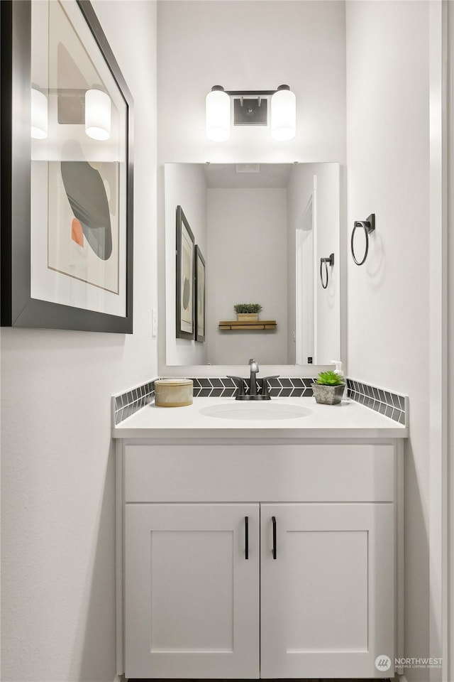 bathroom with vanity