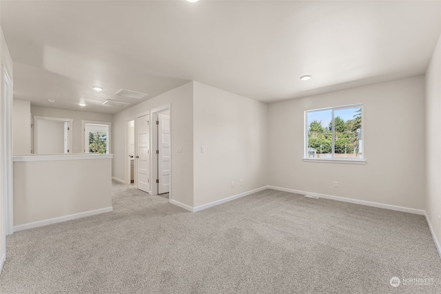 view of carpeted empty room