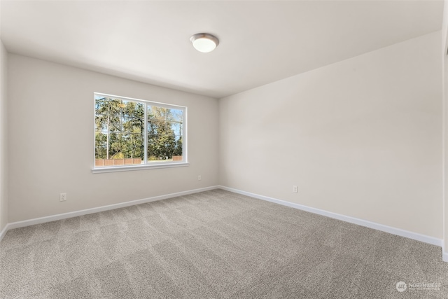 view of carpeted empty room