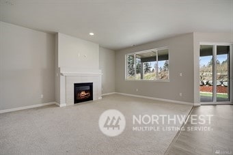 view of unfurnished living room