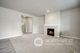 view of unfurnished living room