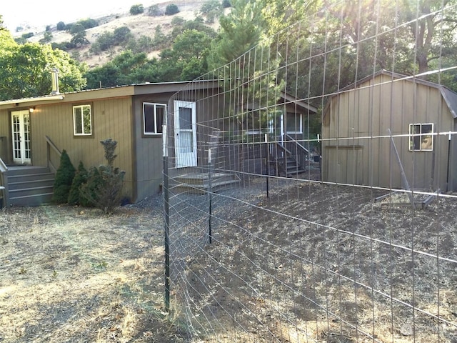 view of rear view of property