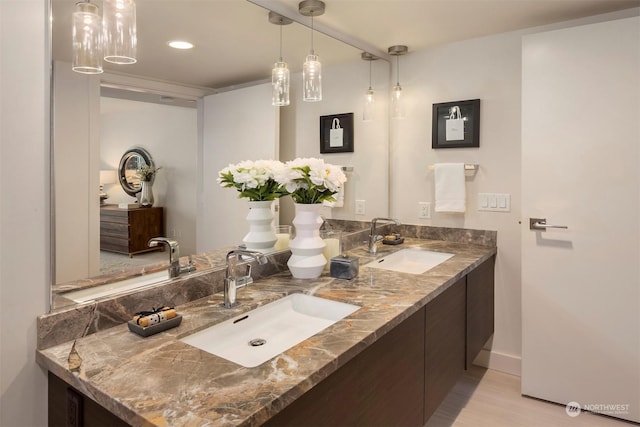 bathroom featuring vanity