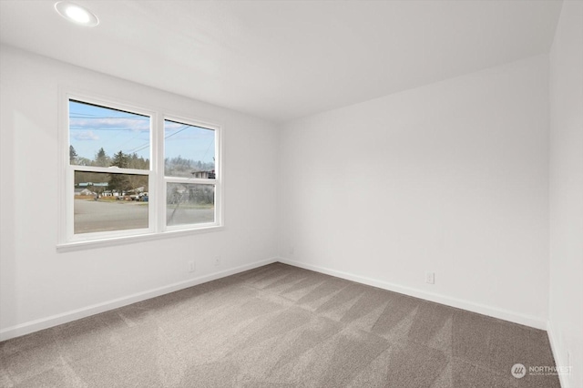 view of carpeted empty room