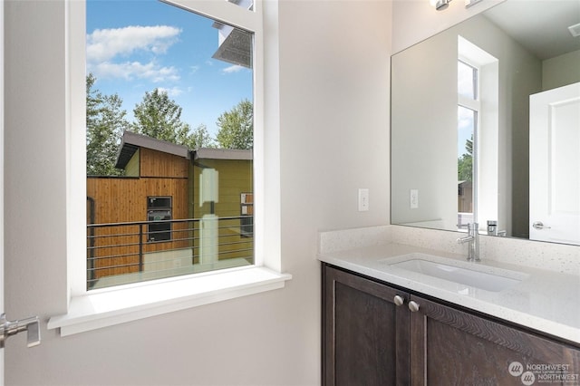 bathroom featuring vanity