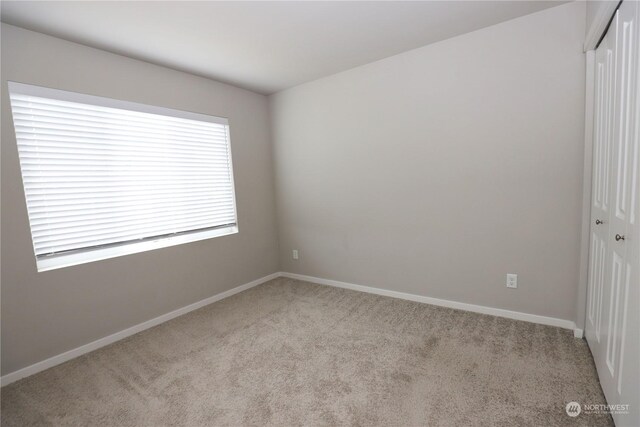 view of carpeted empty room