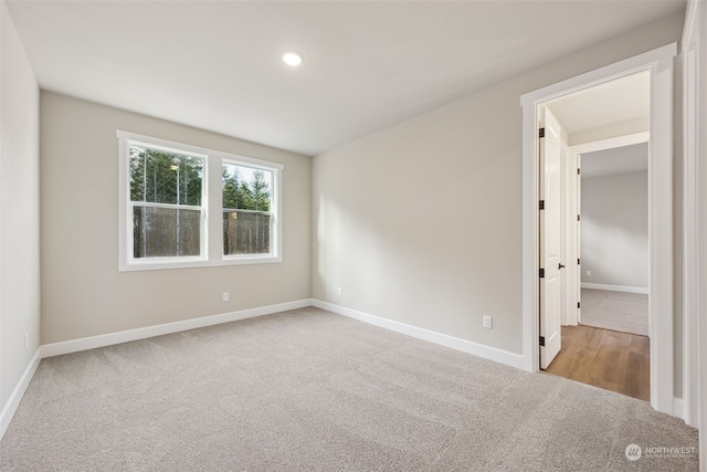 view of carpeted empty room