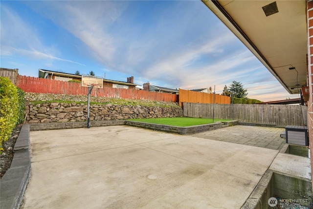 view of patio / terrace with a fenced backyard