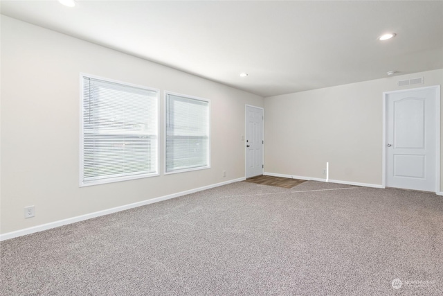 view of carpeted empty room