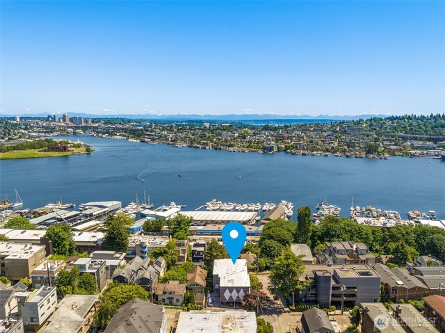 750 Crockett St Unit 403, Seattle, WA 98109 - aerial perspective of suburban area featuring a large body of water