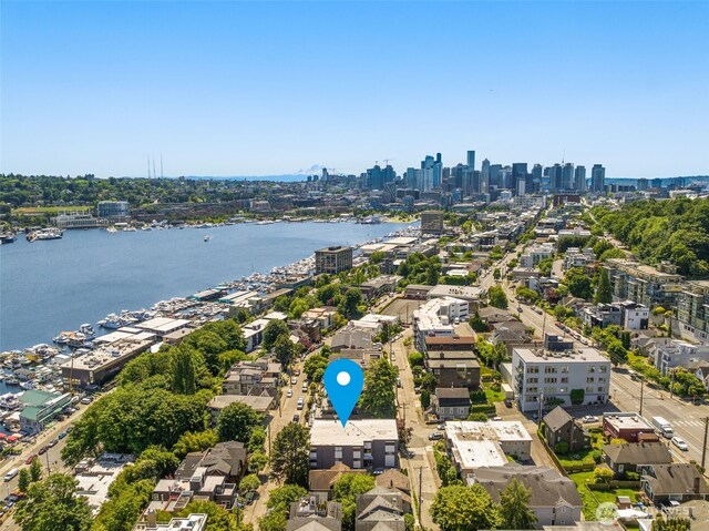 750 Crockett St Unit 403, Seattle, WA 98109 - bird's eye view of city skyline and a nearby body of water