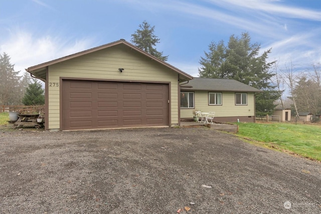 ranch-style home with a front yard