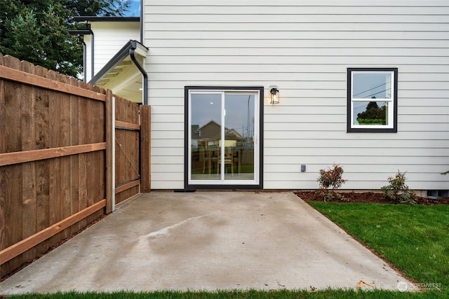 back of house with a patio area