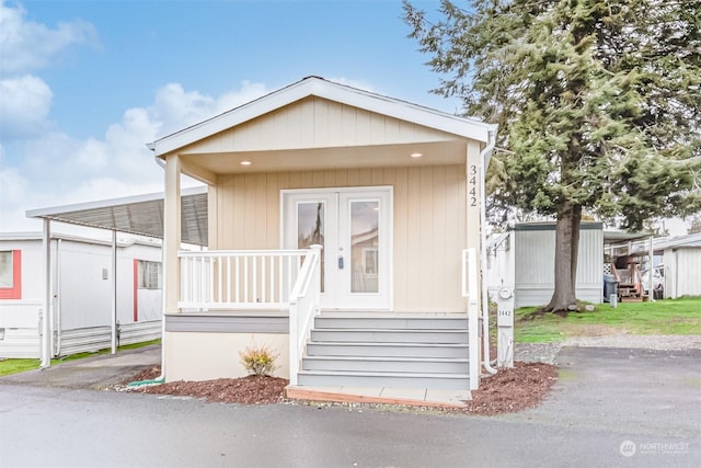 view of manufactured / mobile home