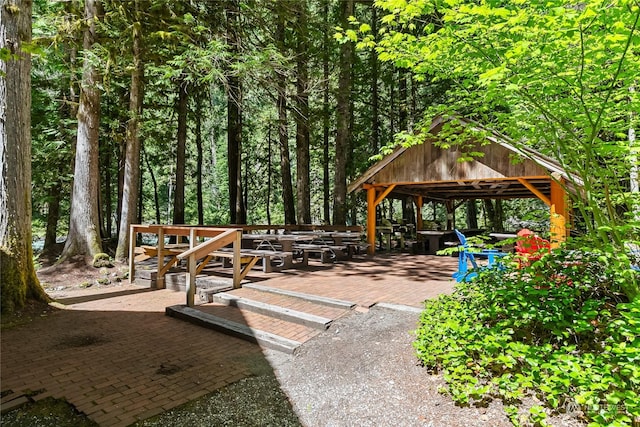 view of home's community featuring a gazebo