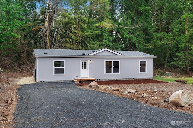 view of front of home