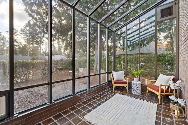 view of sunroom