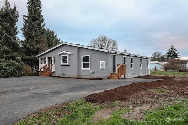 view of manufactured / mobile home